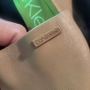 Calvin Klein Tan Mules